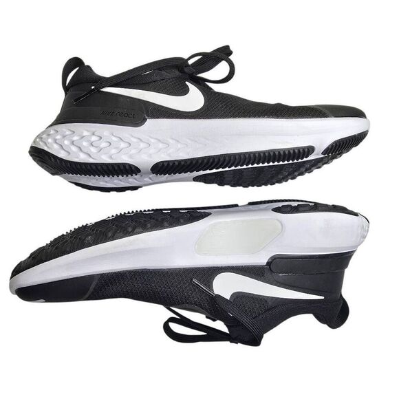 Nike React Miler Mens Running Shoe Black White Size 7.5 - Picture 3 of 15